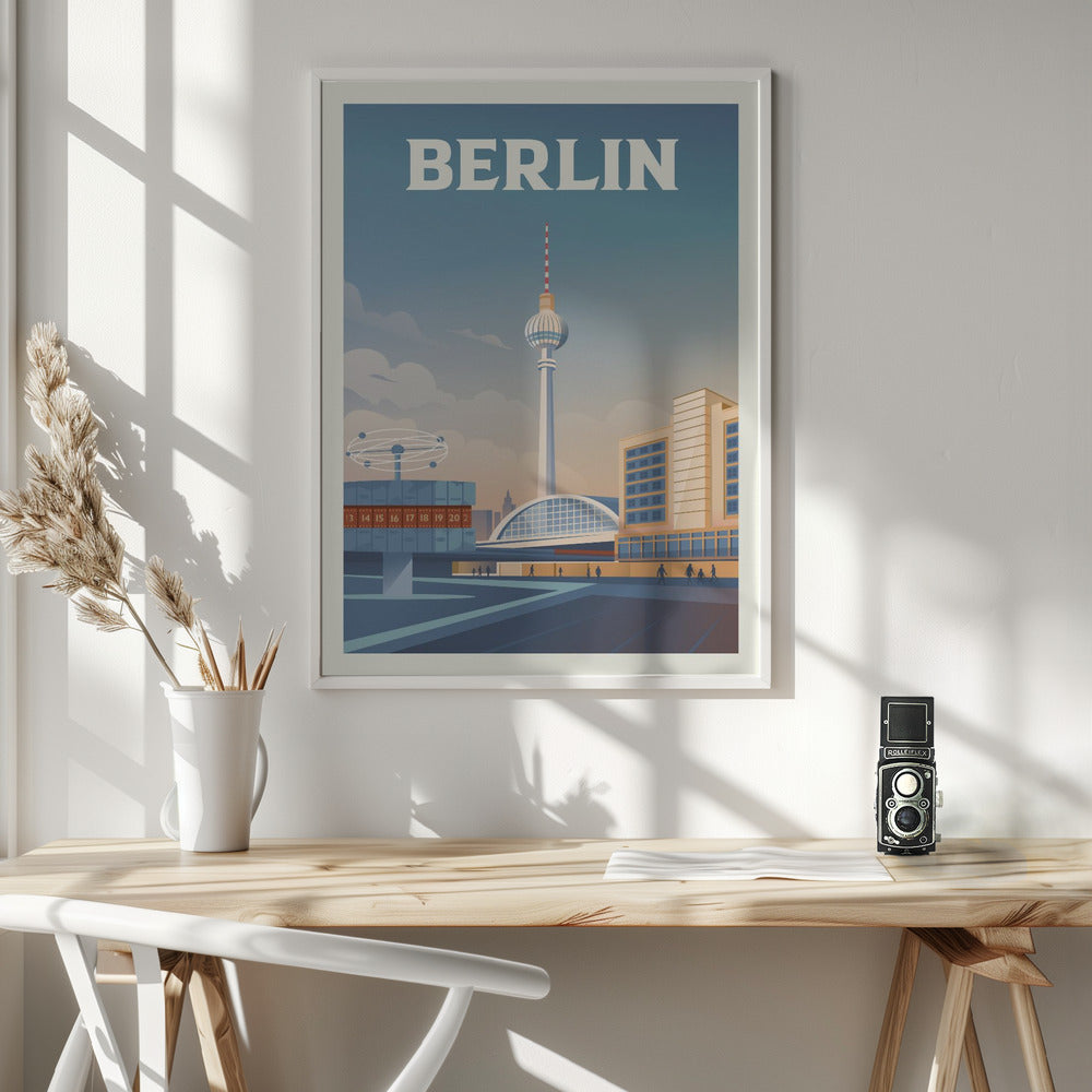 Berlin Cityscape Travel Print Poster